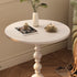 Traditional Vintage Round Orb Cylinder Density Board Iron Side Table 1-Tier For Living Room