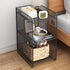 Modern Minimalist Rectangular Lattice Mesh Iron Side Table 3-Tier For Living Room