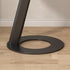 Contemporary Creative Round Square Stand Rock Slab Carbon Steel Side Table 1-Tier For Living Room