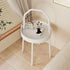 Modern Minimalist Round Arch Long Plastic Carbon Steel Iron Side Table 1-Tier For Living Room