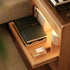 Contemporary Retro Solid Wood Cube Nightstand 3-Drawer For Bedroom