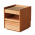 Contemporary Retro Solid Wood Cube Nightstand 3-Drawer For Bedroom