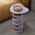 Contemporary Scandinavian Iron Spiral Spring Low Stool For Living Room