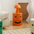 Contemporary Scandinavian Smile Face Round Plastic Nightstand Storage Cabinet 2-Drawer For Bedroom
