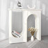 Traditional French MDF Double Arch Entrance Cabinet For Entryway