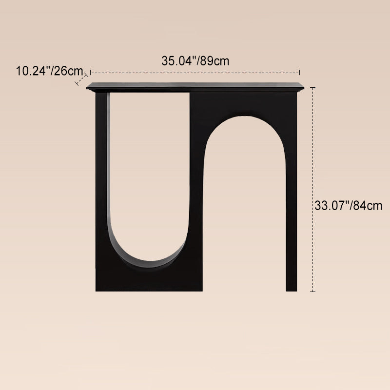 Traditional French MDF Double Arch Entrance Cabinet For Entryway