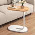 Modern Minimalist Removable Oval Metal Wood End Table For Living Room