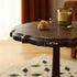 Traditional Vintage Round Lace Wood End Table For Living Room