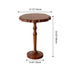 Traditional Vintage Round Lace Wood End Table For Living Room