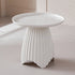 Contemporary Scandinavian Round Lace Base Plastic End Table For Living Room