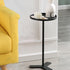 Contemporary Scandinavian Round Triangle Iron Side Table For Living Room