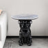 Contemporary Creative Bulldog Puppy Resin Hyper Crystalline Rock End Table For Living Room