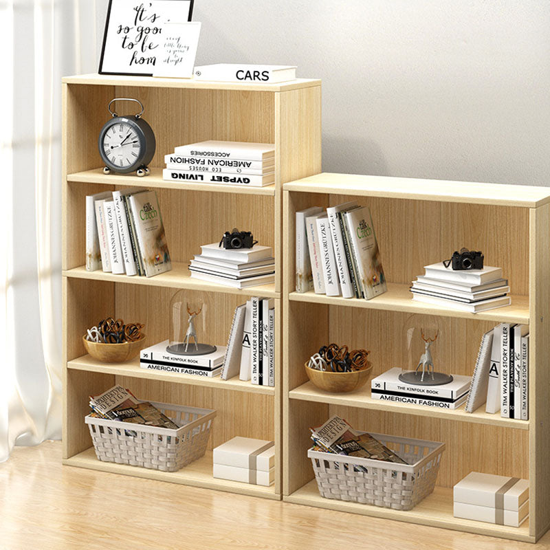 Modern Minimalist Rectangular Wood Bookshelves 2/3/4/5 Tier For Home Office