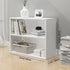 Modern Minimalist Rectangular Wood Bookshelves 2/3/4/5 Tier For Home Office