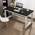 Modern Minimalist Rectangular Grain Plate Steel Desk For Home Office