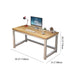 Modern Minimalist Rectangular Grain Plate Steel Desk For Home Office