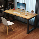 Modern Minimalist Rectangular Grain Plate Steel Desk For Home Office