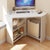 Modern Minimalist Triangle Curved Density Board Desk For Home Office