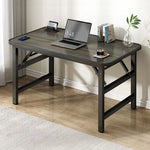 Modern Luxury Foldable Rectangular Density Plate Iron Desk For Home Office