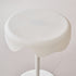 Contemporary Scandinavian Cream Round Curved Edge Plastic Iron Side Table For Living Room