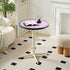 Modern Minimalist Round Table Top Lacquered Metal Coffee Table 4-Leg For Living Room