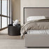 Modern Minimalist Cylinder Solid Wood High Density Panel Nightstand 1-Drawer For Bedroom
