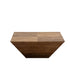 Traditional Vintage Square Tabletop Cedarwood Coffee Table For Living Room