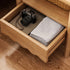 Modern Minimalist Square Solid Wood Nightstand 1-Shelf For Bedroom