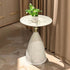 Contemporary Scandinavian Round Cone Stainless Steel Metal End Table 1-Tier For Living Room