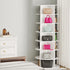 Modern Minimalist Floor Standing Round PVC Wood Plastic Board Shoe Storage 4/5/6/7 Tier For Entryways