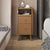 Modern Simplicity Rectangular Wood Brass Nightstand 2-Drawer Storage Wireless Charging For Bedside