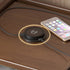 Modern Simplicity Rectangular Wood Brass Nightstand 2-Drawer Storage Wireless Charging For Bedside