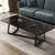 Modern Minimalist Rectangular Plate Steel Coffee Table For Living Room