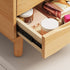 Contemporary Nordic Rectangular Rubber Wood Metal Makeup Vanity 1-Drawer Storage For Bedroom