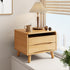 Contemporary Nordic Rectangular Rubber Wood Metal Makeup Vanity 1-Drawer Storage For Bedroom