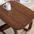 Contemporary Simplicity Rectangular C-Shape Walnut Ash Wood End Table Movable For Living Room