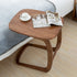 Contemporary Simplicity Rectangular C-Shape Walnut Ash Wood End Table Movable For Living Room