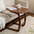 Contemporary Simplicity Rectangular C-Shape Walnut Ash Wood End Table Movable For Living Room