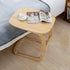 Contemporary Simplicity Rectangular C-Shape Walnut Ash Wood End Table Movable For Living Room