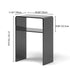 Modern Minimalist Rectangular Acrylic Metal End Table 2-Tier For Living Room