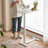 Modern Minimalist Rectangular MDF Steel Metal End Table Liftable Movable For Living Room