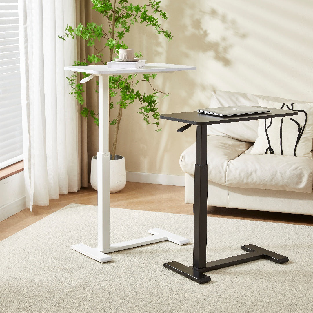 Modern Minimalist Rectangular MDF Steel Metal End Table Liftable Movable For Living Room