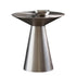 Contemporary Luxury Geometric Round Brushed Stainless Steel Coffee Table For Living Room