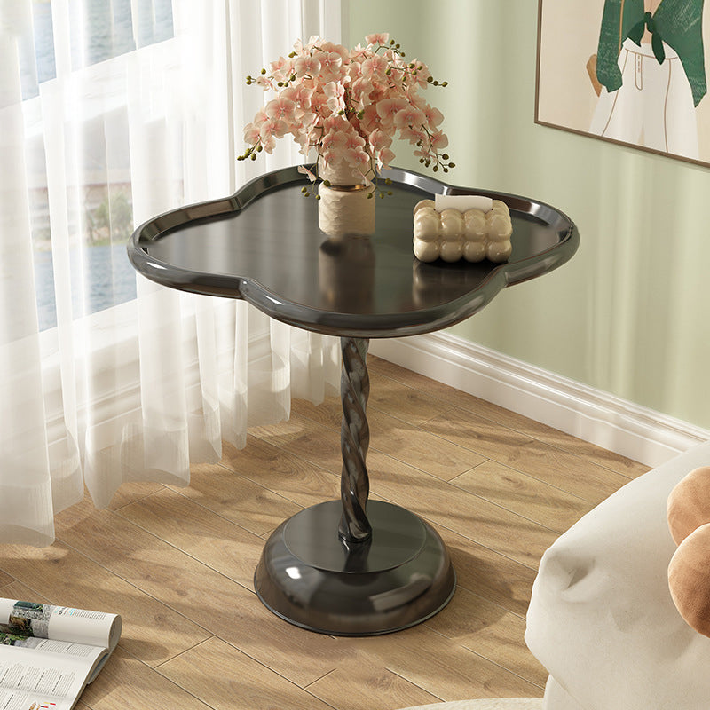 Modern Minimalist Square Round Base PP End Table For Living Room