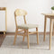 Contemporary Nordic Wood Sponge Square Elliptical Dining Chair Backrest For Dining Room