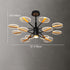 Contemporary Scandinavian Branch Round Iron Acrylic LED Chandelier For Living Room