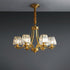 Contemporary Luxury Full Copper Frame Dazzling Crystal Cup Shade 6/8/10-Light Chandelier For Living Room