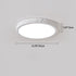 Modern Minimalist Round Stone Grain Resin Iron LED Flush Mount Ceiling Light For Bedroom