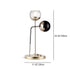 Modern Art Deco Orb Hardware Glass 2-Light Table Lamp For Bedroom