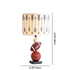 Contemporary Creative Cylinder Basketball Rugby Tennis Fabric Resin 1-Light Table Lamp For Bedroom